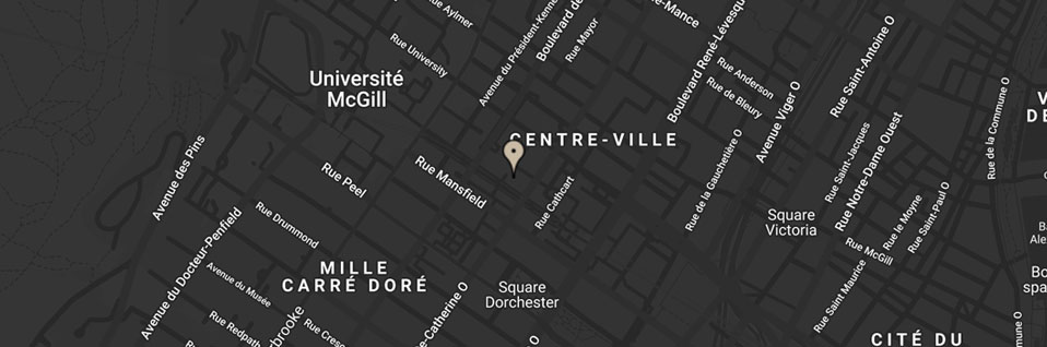 Carte de l'endroit où se trouve Time Out Market à Montréal