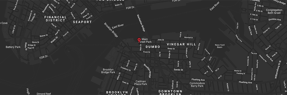 Map of where Time Out Market New York is in conjunction with the subways and Hudson River